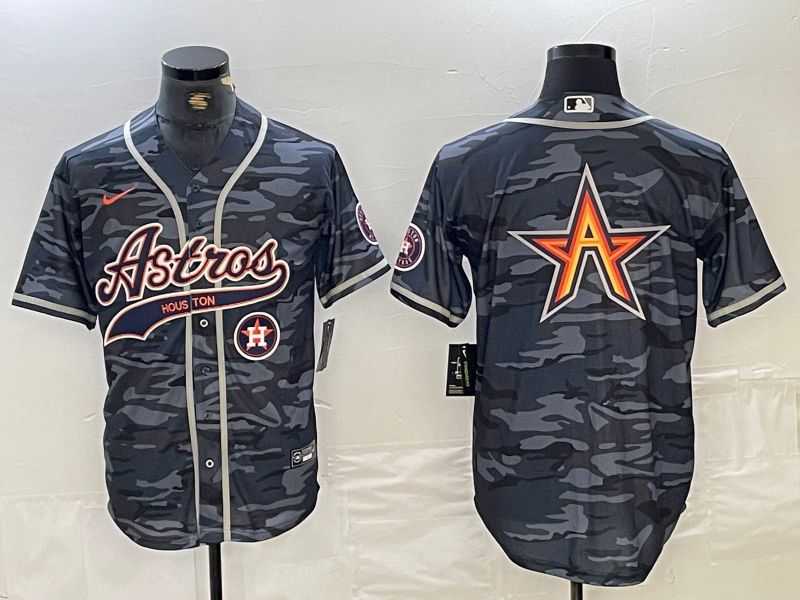 Men Houston Astros Blank Camo Jointly 2024 Nike MLB Jersey style 4->->MLB Jersey